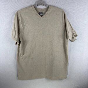 BASIC EDITION V-NECK, SHORT SLEEVE SHIRT, SIZE XLT